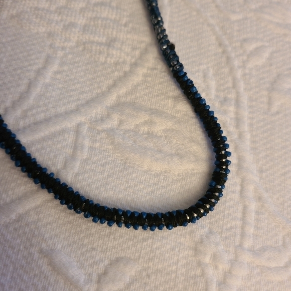 ⭐️40% Off⭐️ Loft Long Blue Beaded Ball Chain Necklace - Picture 4 of 10